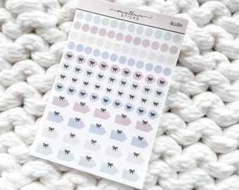 Blush Transparent Half Page Sheet Minimalist Planning Erin Condren Lifeplanner™ Planner Stickers