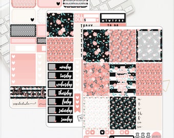 MINI/PERSONAL Charlotte's Stripes Kit Erin Condren Lifeplanner™ Weekly Kit Planner Stickers