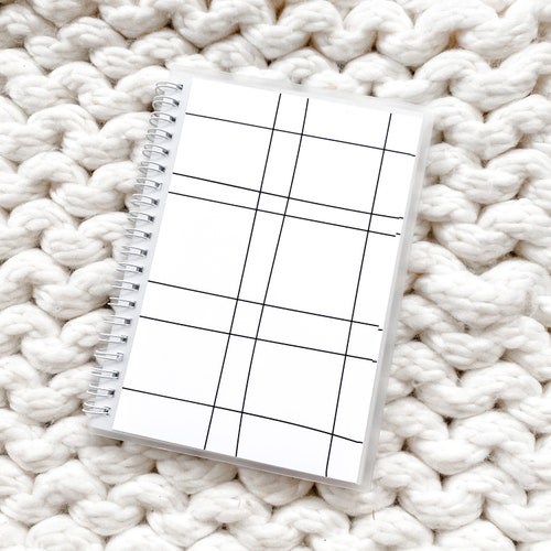 White Grid Minimal Reusable Sticker Book 50 Pages Storage Etsy