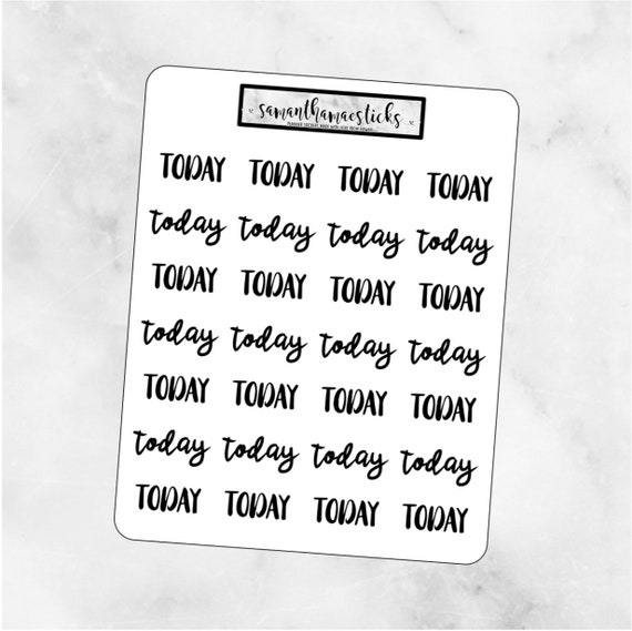 LAUNDRY Lettering Script Words for use with Erin Condren Lifeplanner\u2122 Stickers