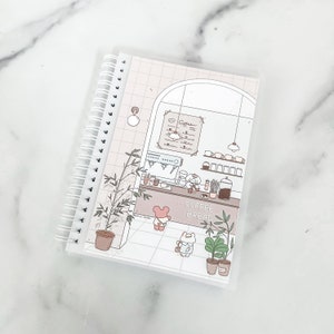 Coffee Shop Reusable Sticker Book 50 Pages Storage System Samantha Mae Sticks image 1