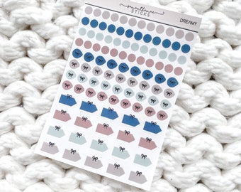 Dreamy Transparent Half Page Sheet Minimalist Planning Erin Condren Lifeplanner™ Planner Stickers