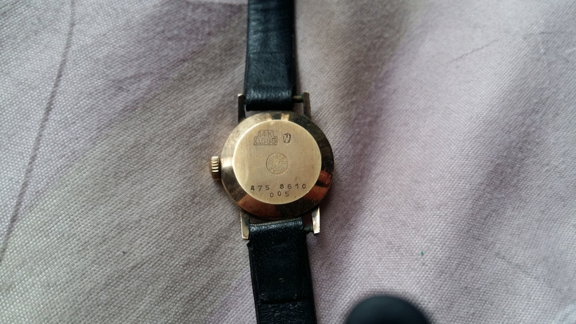 Roamer Ladies Watch 14kt Gold Etsy UK