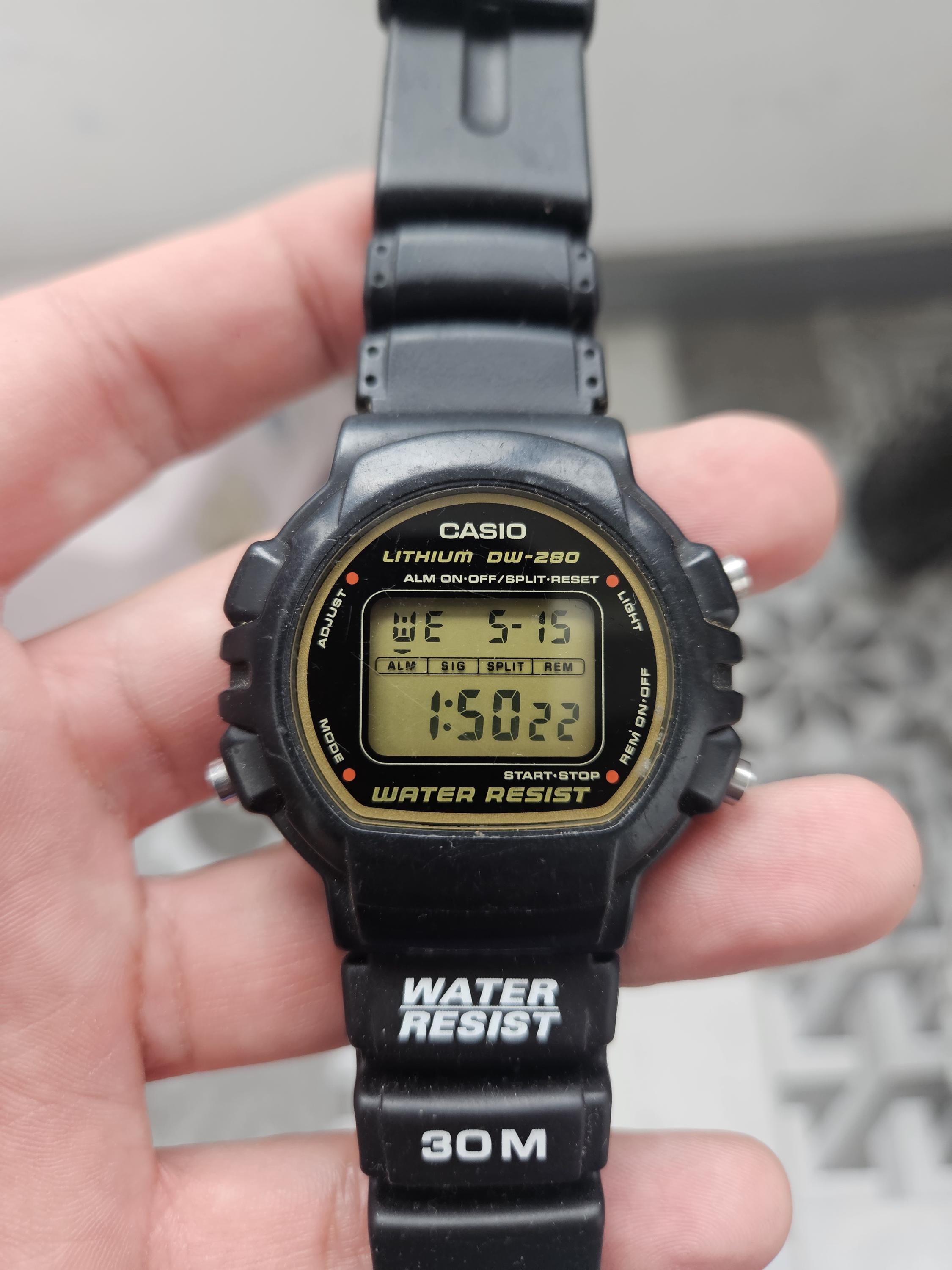 Vintage Casio DW 280 Digital Watch