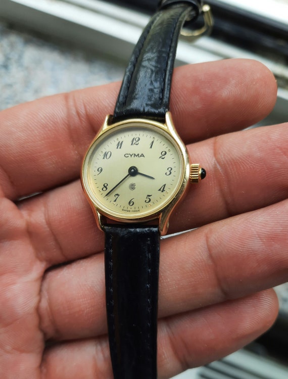 cyma 14k gold ladies watch
