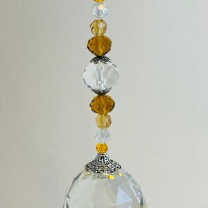 Rainbow maker’s / Beautiful Crystal glass Prisms / Gold and Amber Crystal Beads / Gifts / 40mm prisms #CR137