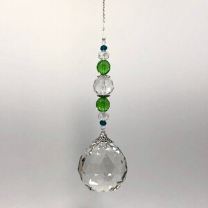 Rainbow maker’s / Beautiful Crystal glass Prisms / Green and teal Crystal Beads / Gifts / 40mm prisms #CR113