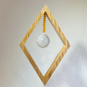 Diamond sun-catcher/ Rainbow Maker/ Crystal prisms / Sun Catchers/ Window decor #D3