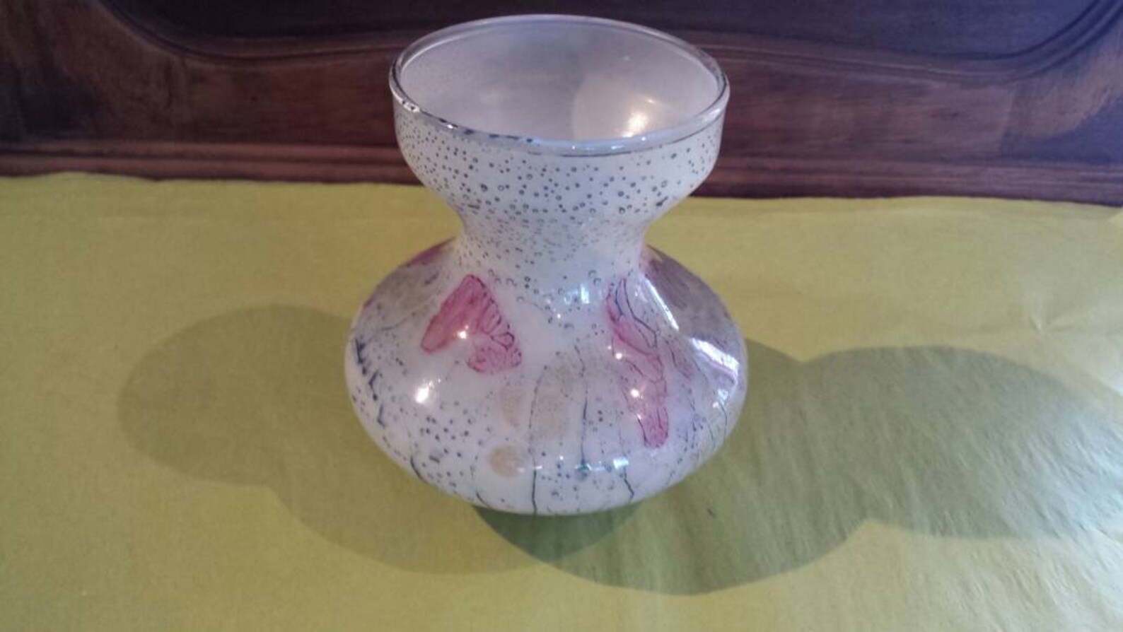 Vintage Jerusalem Israeli Glass Vase 4 Inches Tall Hand Made Etsy