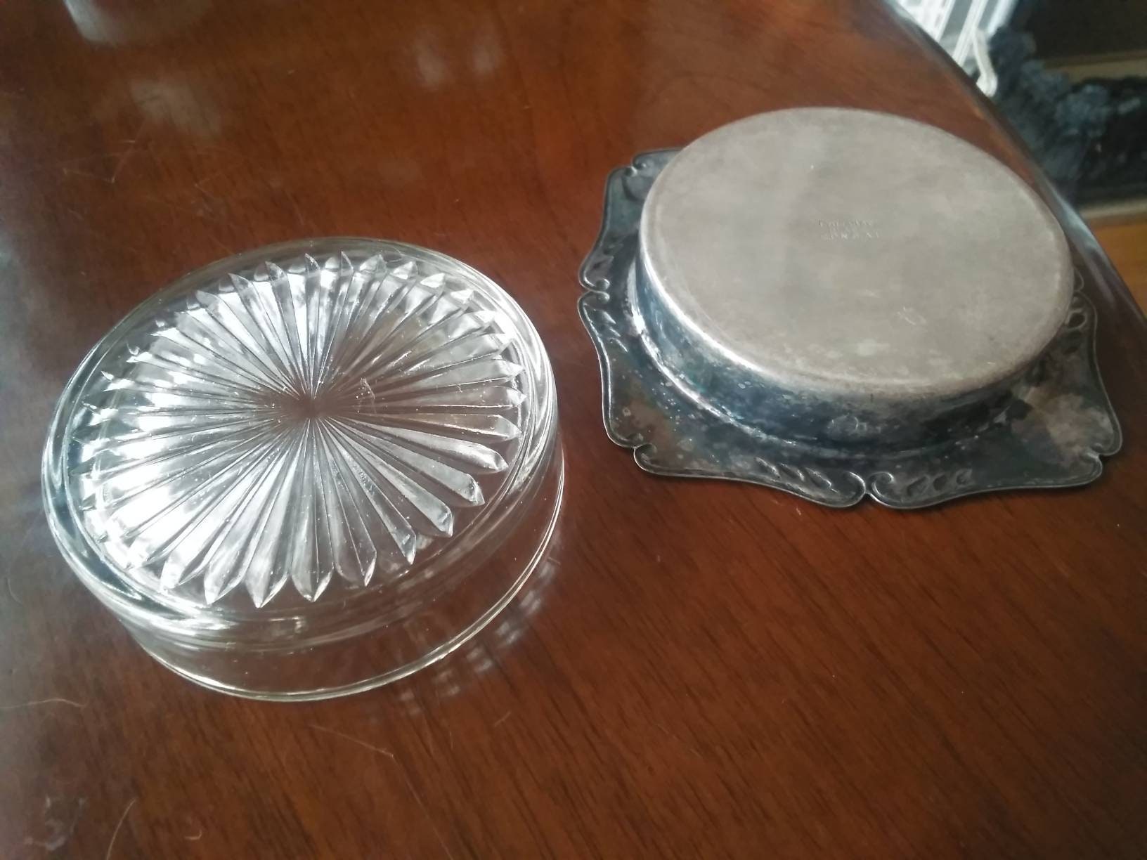 Vintage Silver Plate Butter Dish Approx 4 3/4 Inch Across With Etsy Australia