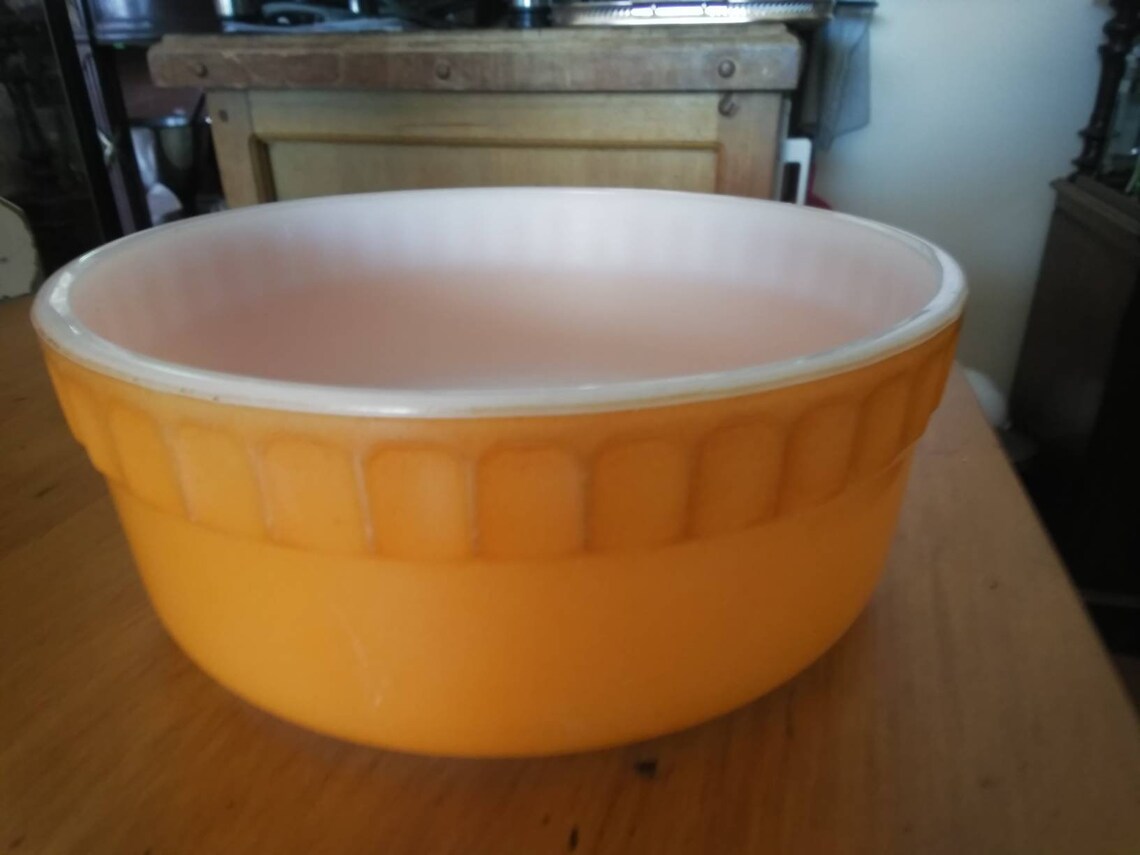 Vintage Pyrex 70s Souffle Casserole Deep Pie Dish approx 7 1/4 Etsy