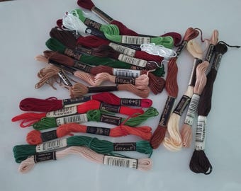 19 x Vintage Anchor Embroidery Floss 8m stranded cotton unopened ex shop stock