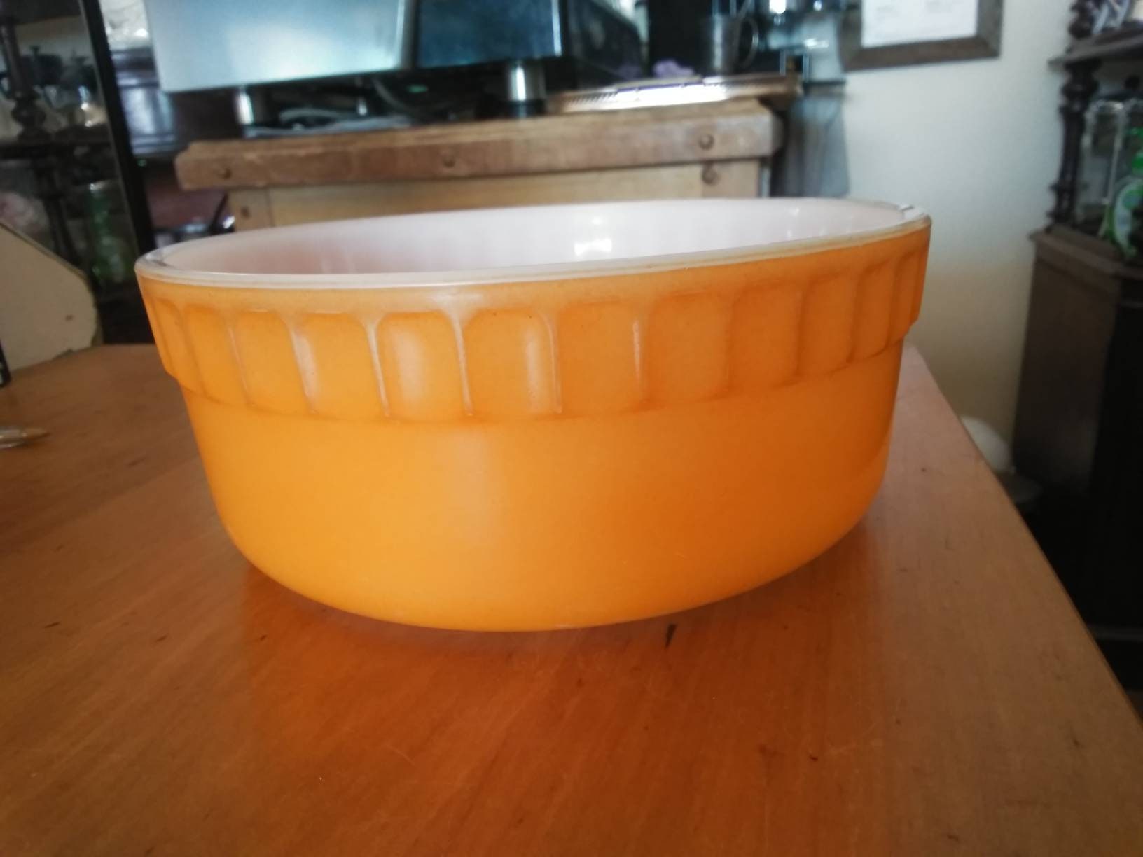 Vintage Pyrex 70s Souffle Casserole Deep Pie Dish approx 7 1/4 Etsy