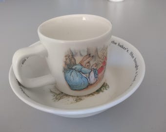 ウェッジウッド ピーターラビット マグカップ＆ボウルセット - Etsy 日本