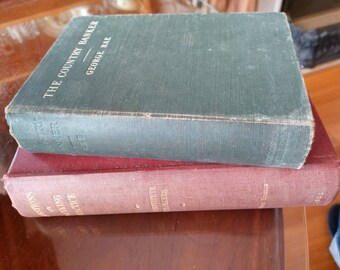2 Rare Antique Banking Books: the Country Banker 5th Edition 1906, Questions on Banking Practice 7th Edition 1921 (Institute of Bankers)