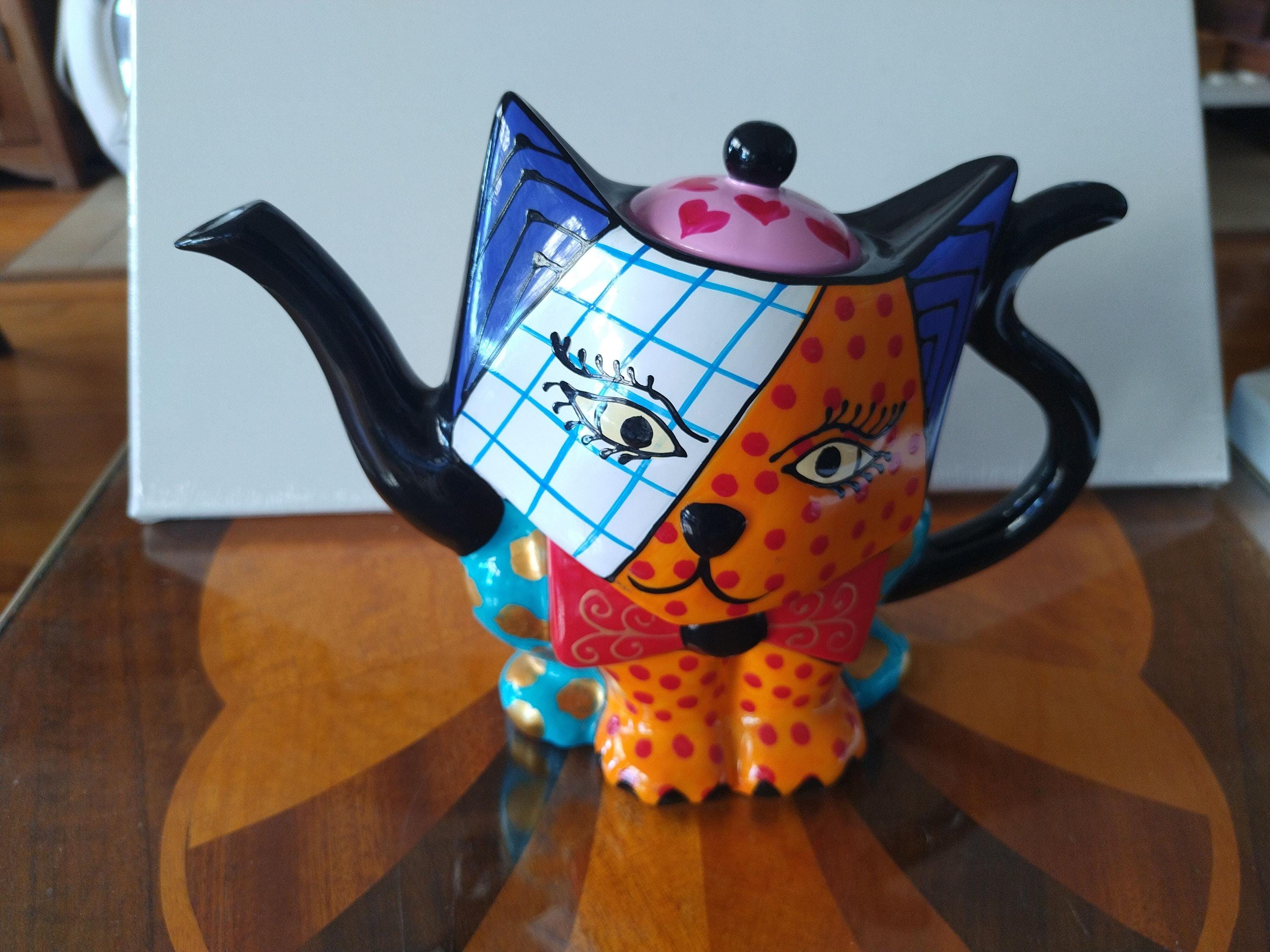 Tony wood cat teapot - Etsy 日本
