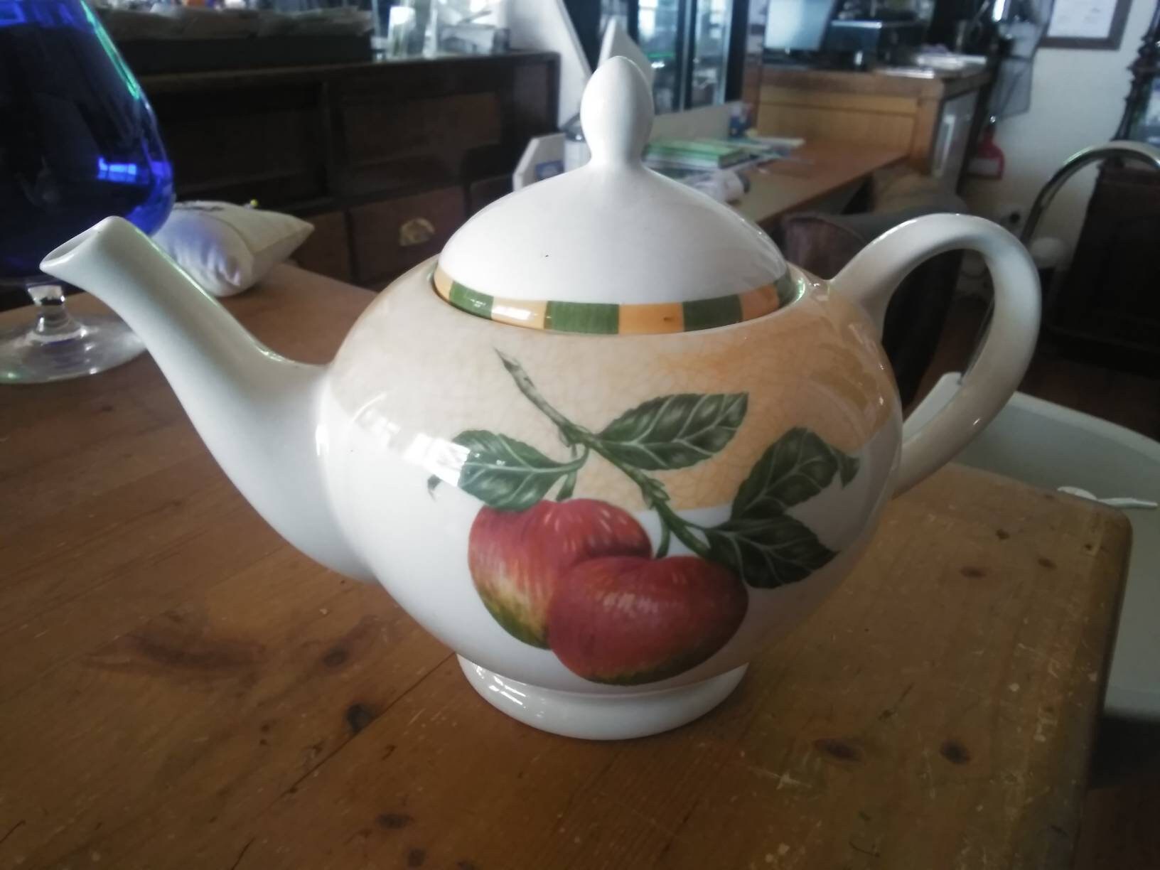 XL Churchill Somerset Fruits Teapot 10 cup quality vintage Etsy