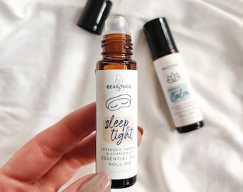 Sleep Tight Lavender, Neroli and Chamomile Essential Oil Roller // Aromatherapy, Mindfulness, Wellbeing & Self Care Gift