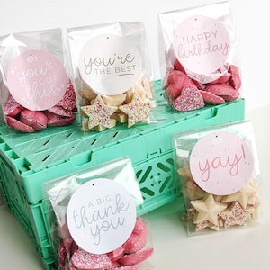 Wählen Sie Ihre Nachricht White Chocolate Sprinkle Star Sweets // Snowies, Jazzies, Snowy Stars // Personalisierte, maßgeschneiderte Süßigkeiten
