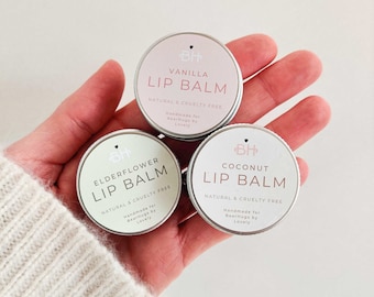 Natural Nourishing Lip Balm | Elderflower | Coconut | Vanilla