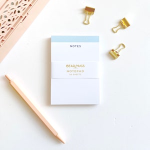 Powder Blue A7 Notes Notepad | Simple Minimal Design