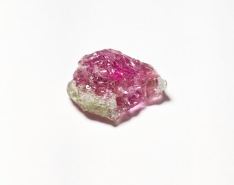 MAINE WATERMELON TOURMALINE Crystal – Classic Newry Maine 1972 Find – 16 x 14.5 mm - Natural & Untreated - Rarity
