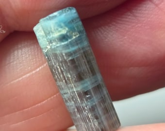 MAINE WATERMELON TOURMALINE Crystal - Mount Mica Paris Maine – 18.2 x 8.4 mm – Natural & Untreated - Vintage Material – pre-1970s - Rarity