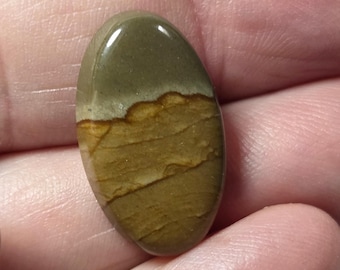 CRIPPLE CREEK Owyhee/Succor Creek PICTURE Jasper – 24 x 14 mm Oval Cabochon – Suitable for Ring Stone – Made in Maine
