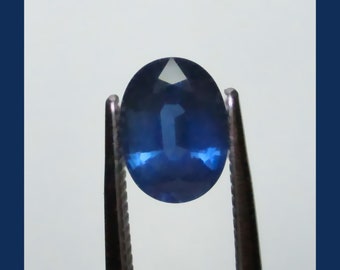 BLUE THAI SAPPHIRE – 8 x 6 mm Oval - Vintage Natural Material - Medium Color - Made Between Thailand & Maine