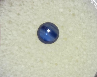 BLUE CENTERLINE BANDED Sapphire – 5 mm Round Cabochon – Natural Earth Mined Thai Material - Made in Thailand