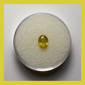 LADY BUG SAPPHIRE – Kenya – 7.2 x 5 Millimeter Facetted Oval – Natural Material - Vintage 1990s - Made Between India & Maine