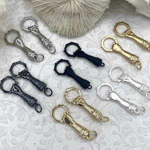 Brass Hand/Fist Snap Clasp, Figa Clasp, Snap Circle, Round Snap Ring, 6 Finishes, Necklace Building Extender,Charm Holder,FastShip WHOLESALE
