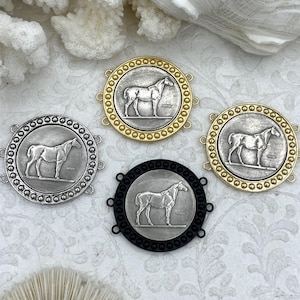 Horse Coin Pendant, Silver Coin Pendant, Equestrian Pendant, Equestrian Coin, Coin Bezel, Art Deco Coin, Replica Coin, Horse Coin Fast Ship