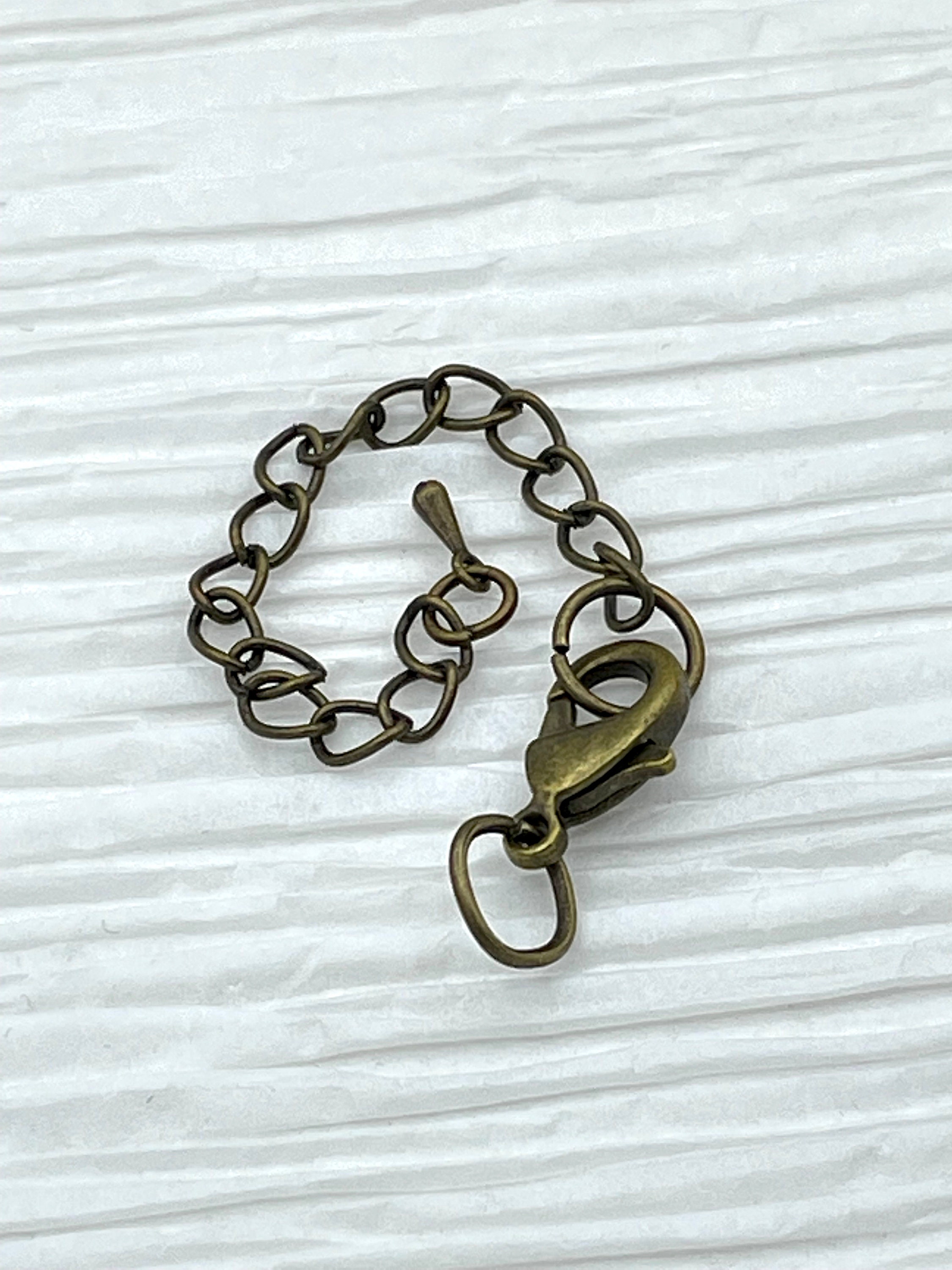 Brass Lobster Clasp With Extender Chain Lobster Clasp With Etsy