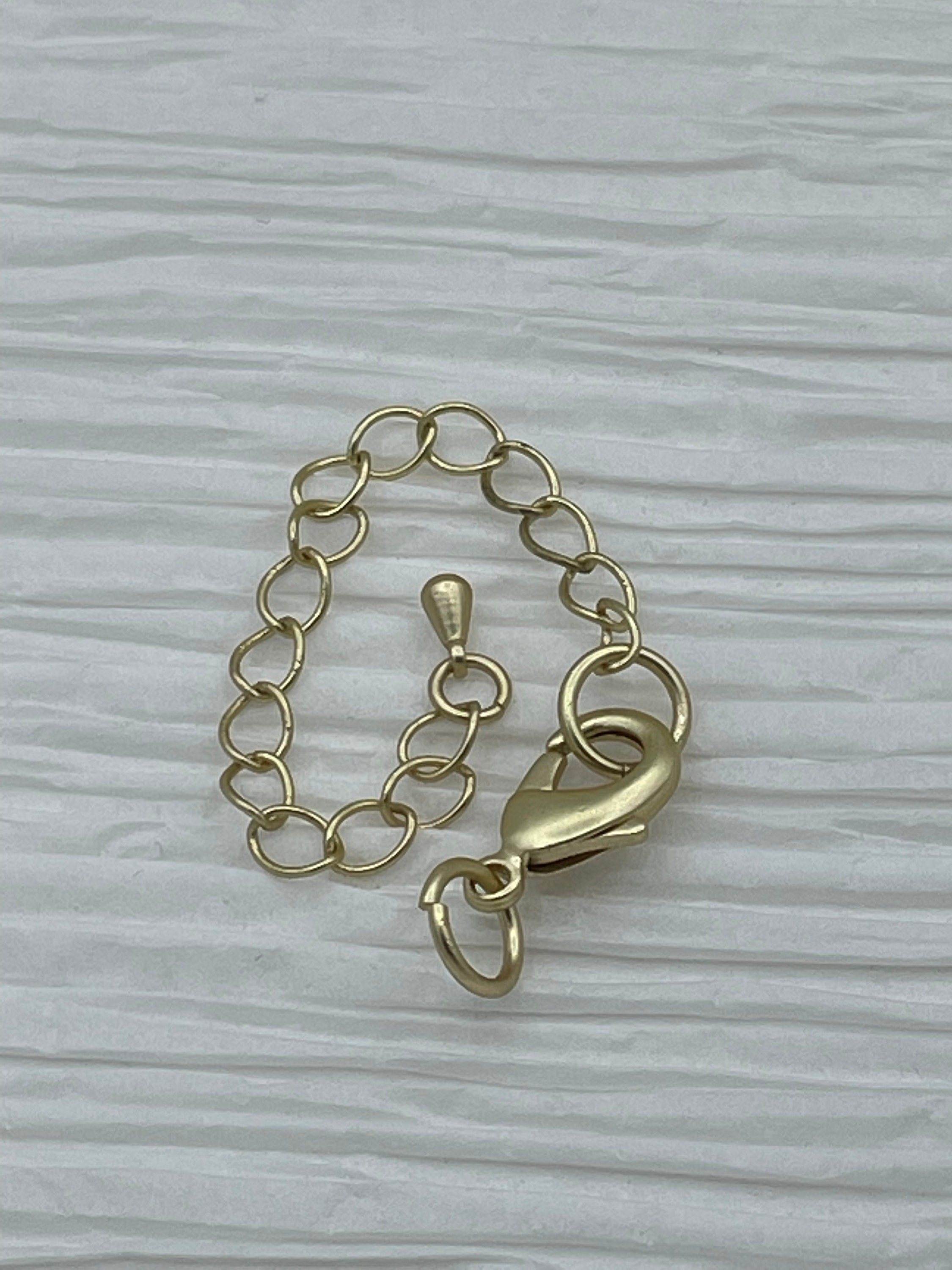 Brass Lobster Clasp With Extender Chain Lobster Clasp With Etsy