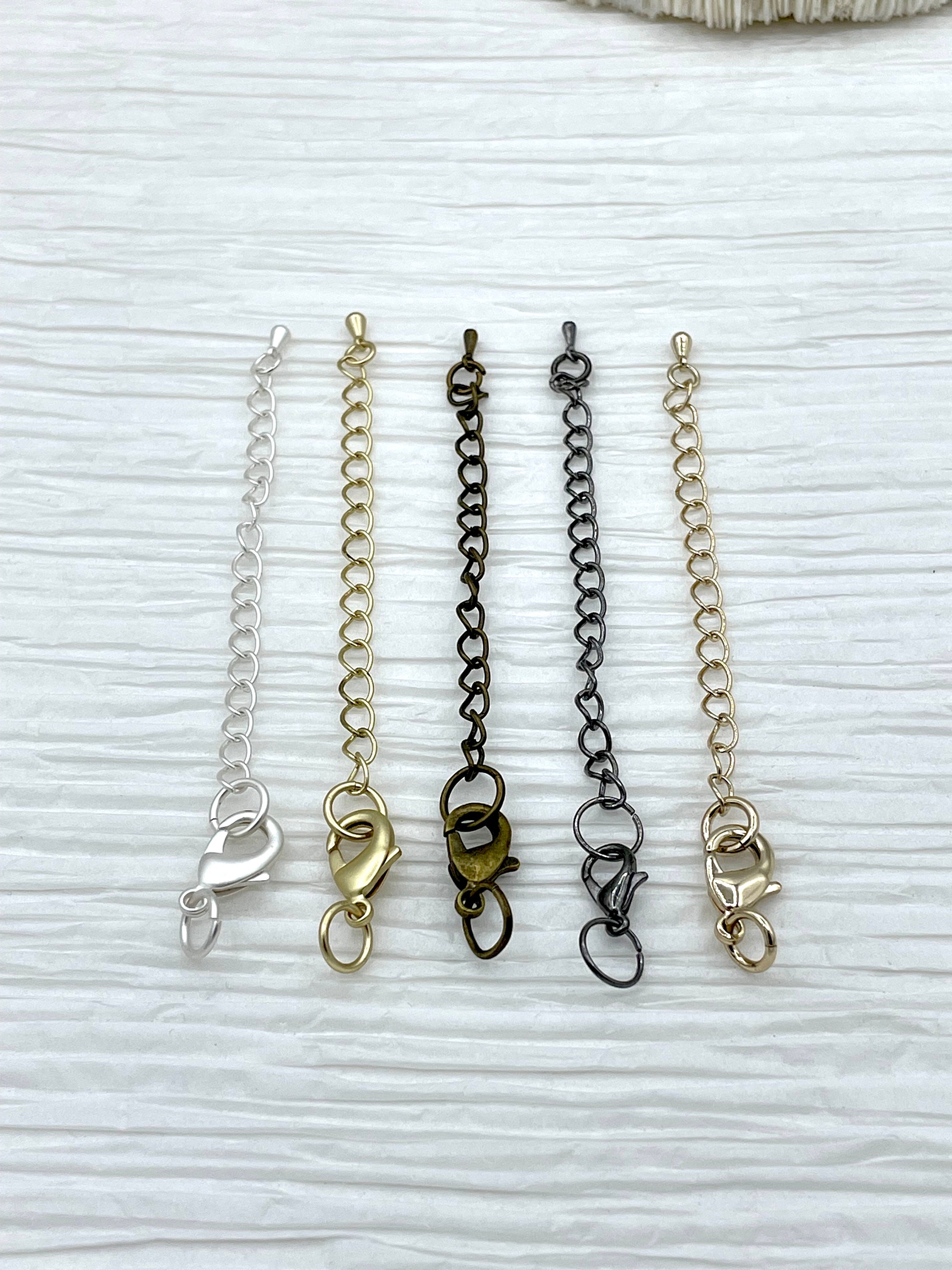 Brass Lobster Clasp With Extender Chain Lobster Clasp With Etsy