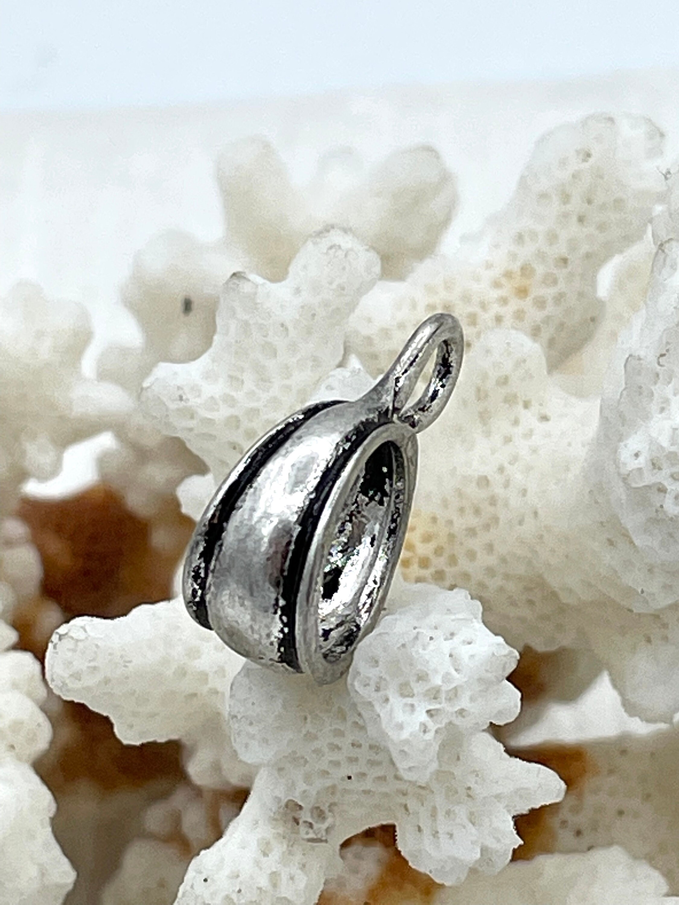 100Pcs Bail Bead Charms - Mini Column Pendants For Bracelets & Jewelry Making