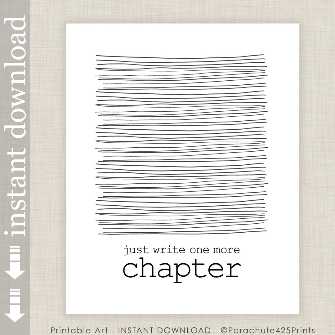 Quotes for Writers, Printable Inspirational Wall Art for Office or Dorm ...