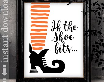 If The Shoe Fits Wicked Witch Halloween Art