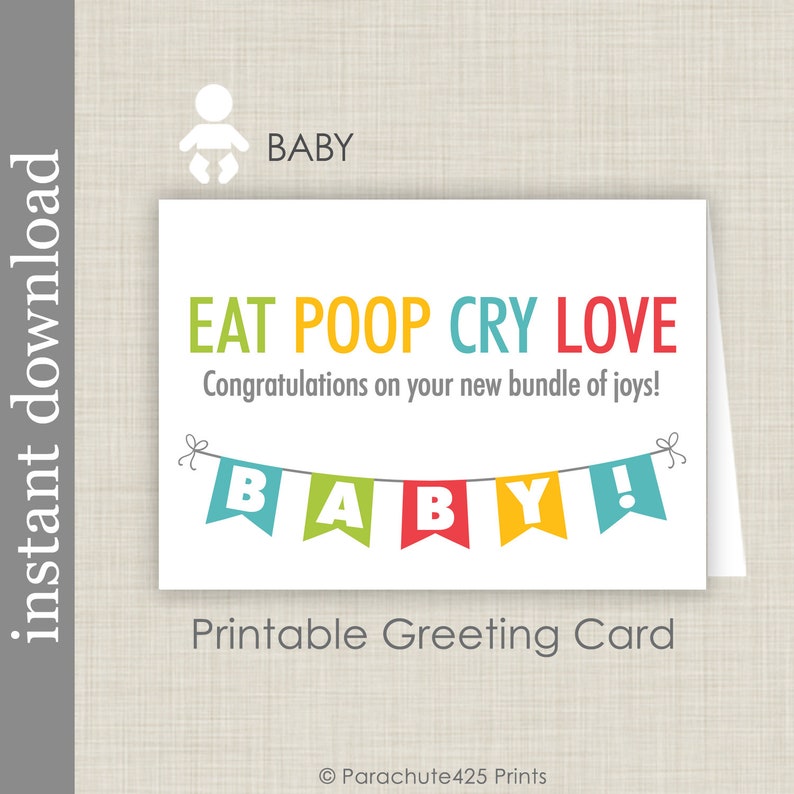 Printable Baby Card Baby Shower Card New Baby Card Bundle Etsy Printable Baby Card Baby Shower Card New Baby Card Bundle Etsy