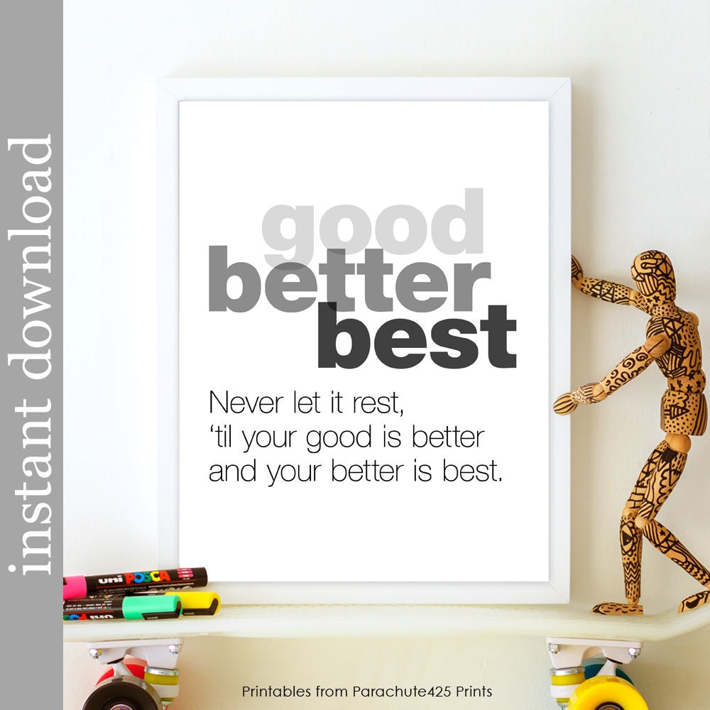Good Better Best Never Let It Rest Poster
