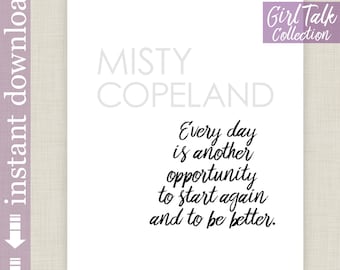 Misty Copeland Inspirational Quote Printable Instant Download