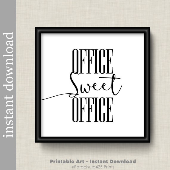 Office Sweet Office Office Printable Instant Download | Etsy