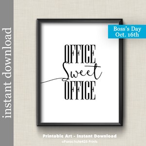 Office Sweet Office, printable office decor wall art for boss or co worker gift image 8