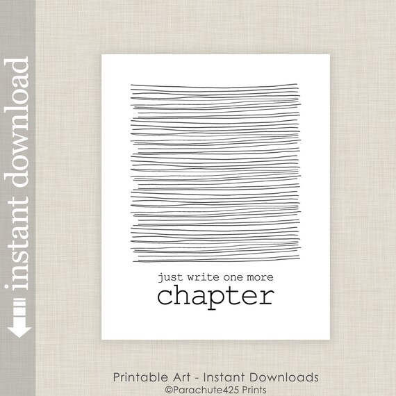 Quotes for Writers Printable Inspirational Wall Art for - Etsy