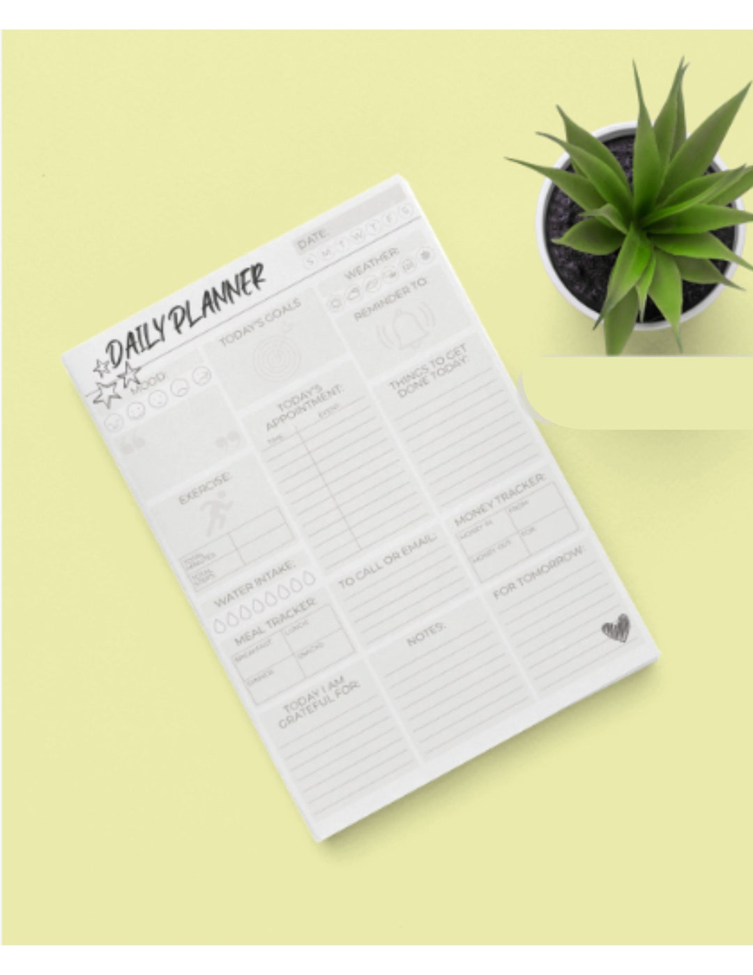 Daily to Do List Printable, School, Instant Download, Gratitude, Work ...