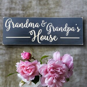 Personalized Wooden signs, Grandma and Grandpa's House, grandparents gift