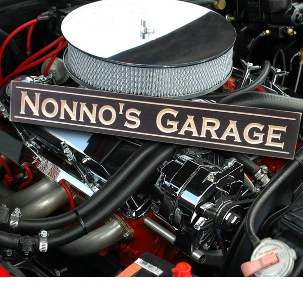 Wooden signs, Nonno's Garage, grandfather gifts, wood garage sign, Christmas gift