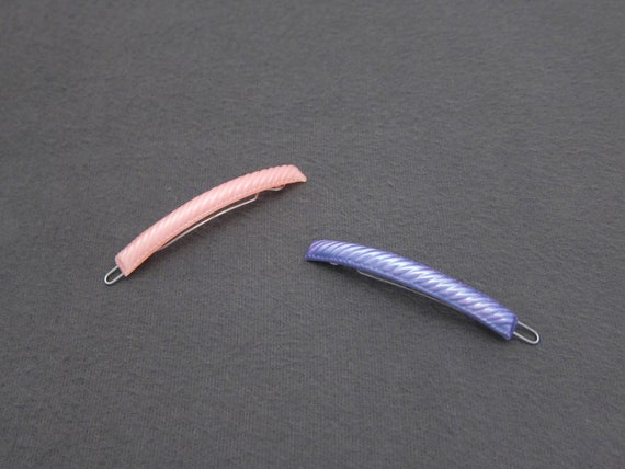 60 S Goody Vintage Barrette Hair Clip Pair Plastic Skinny Etsy