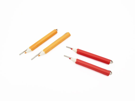 SMALL 1980's vintage pencil bobby pins, set of fou